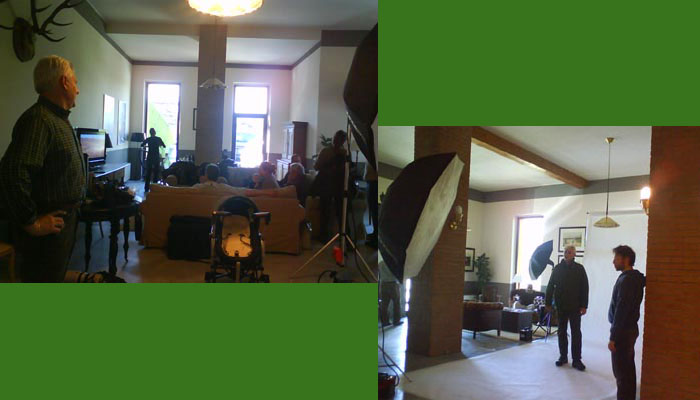 Behind the scenes, indoor