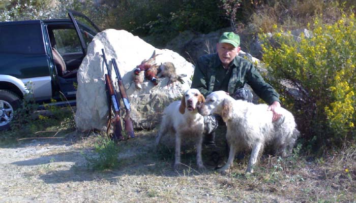 L'esperta Nora col suo proprietario alla prima giornata della stagione 2008. Rossano G.