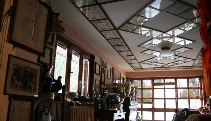 Abbiamo usato anche il soffitto 
